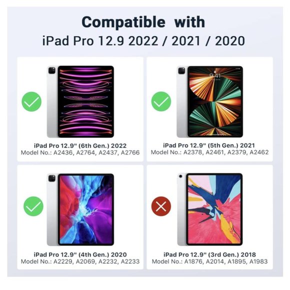 NWOT Case for iPad Pro 12.9 4th Generation 2020 & 2018 - Picture 7 of 8